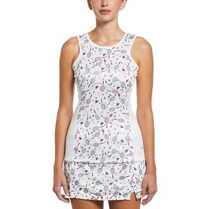 Grand Slam Tennis Tank Top – Racquet Print – Women’s Size L – NWT